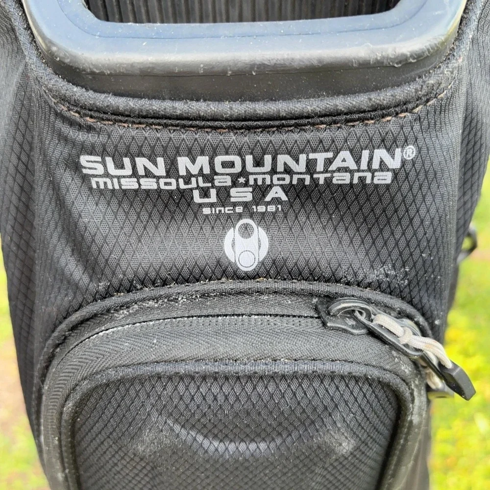 Sun Mountain Golf Cart Bag Mens Large Black 14-Way Divider Wuskowhan Pockets